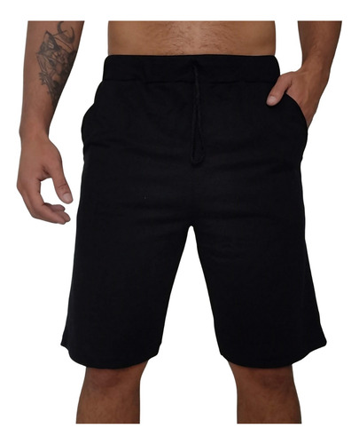 Bermuda Masculina Academia Moletom Plus Size Do P Ao G6