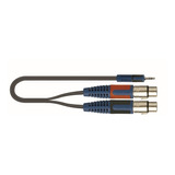 Cable De 2m Quiklok Rksa194-2 De 1 Plug 3.5mm A 2 Xlr Hembra