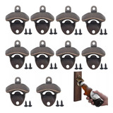 Pack 10 Destapador Botellas Cerveza Rustico Pared Metálico