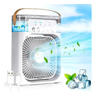 Enfriador Aire Portátil Blanco Clicuc Mini Humidificador 3 Velocidades
