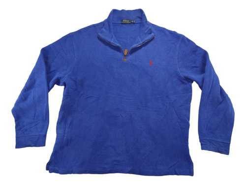 Sueter Ralph Lauren Azul Medio Cierre Talla Xl