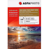 Papel Foto 10x15 Microporo Highglossy Agfa Profes 260gr 100h