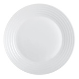 Plato De Postre Redondo Luminarc Harena Vidrio Templado Extra Resistente Platos Postre Por Unidad Blanco - 19 Cm