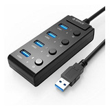 4 Puertos Usb Hub Usb Hub 3 0 Con Interruptores Individ...