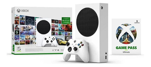 Microsoft Xbox Series S Lacrado 1 Controle E  Gift Card Gamepass 3 Meses Com Acesso A Centenas De Jogos 