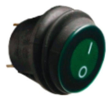 Interruptor De Palanca 12v-24v Verde