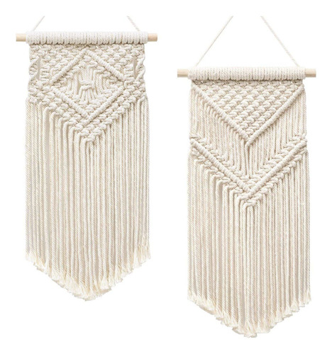  Piezas De Macrame Para Colgar En La Pared, Tapiz Tejid...