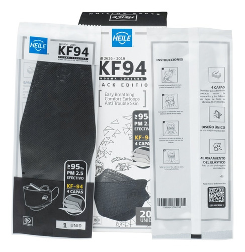 Mascarilla K N95 Kf94 - Caja 20 Unidades Certificada Coreana