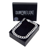 Pulsera Hombre Barbada Cl 8mm Deplataley.925 Duodeluxejoyas®