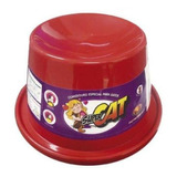 Comedouro Super Cat Plast Vermelho - 200ml Furacão