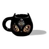 Taza Forma Gato Cat Lunar Negra Diseño Aacabajo Color Cobre