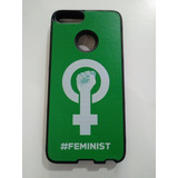 Funda Verde Feminista Compatible Con Huawei P Smart