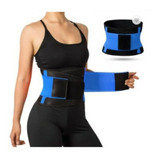 Faja Cinturon De Entrenamiento Termico Fitness Dama Gym Azul
