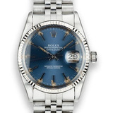 Cartula Para Reloj  Rolex Datejust Azul Usada Vintage