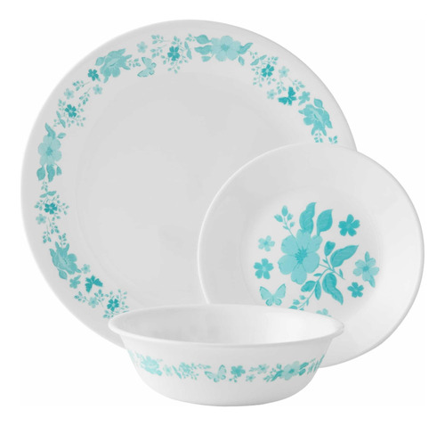 Vajilla The Pioneer Woman Set 12 Pc Diseño Floral By Corelle