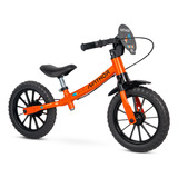 Bicicleta Nathor Balance Bike Rocket - A Partir Dos 2 Anos Cor Laranja