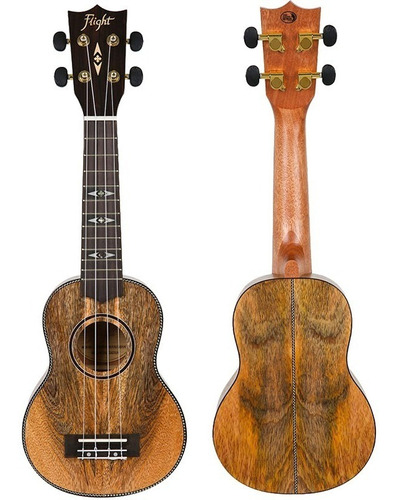 Ukelele Soprano Madera Mango Funda Flight Dus450 Confirma E)