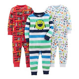 Ropa Para Bebe Paquete De 3 Pijamas De Algodón Talla 6-9m