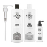 Nioxin Sistema 1 Trio Shampoo Y Acond 1lt Tratamiento 100ml