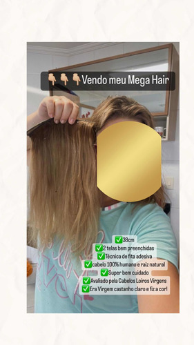 Mega Hair - Cabelo 100% Humano - Barbada