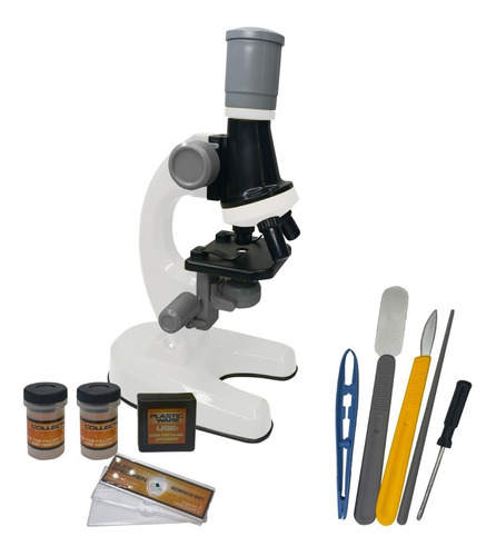 Kit Microscopio Compuesto Luz 100x A 450x + Accesorios Niño