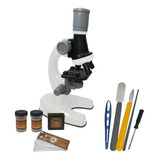 Kit Microscopio Compuesto Luz 100x A 450x + Accesorios Niño