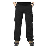 Pantalones Táctico Hombres Cargo Straight Multibolsillos