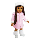 Abrigo Moderno Con Sombrero Para American Girl Dolls, O...