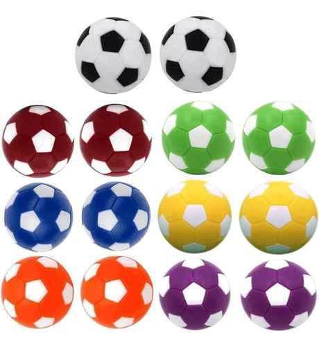 2 Pelotas Bolas Fútbolito Sala Fútbol Color 3.2 Cm Sala 
