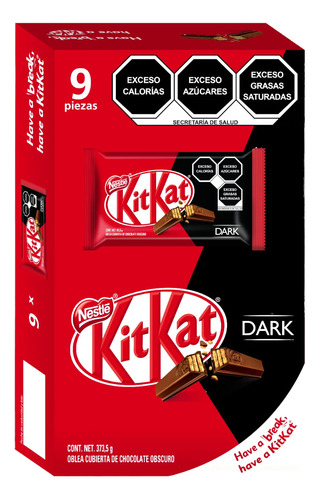 Chocolate Kit Kat Nestle Dark 41,5g 9 Piezas