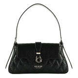 Guess Bolso De Hombro Adi Con Solapa, Negro