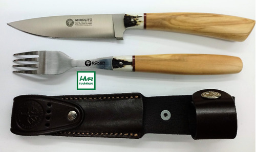 Juego Para Asado Tenedor Cuchillo Böker Arbolito Fc 5730 Ho!