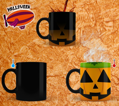 Regalo Original Halloween Taza Magica Noche De Brujas