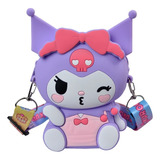 Bolso De Silicona Kuromi - Hello Kitty Monedero Cartera Cel