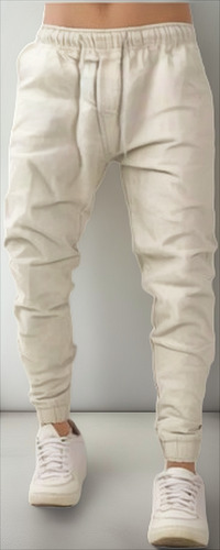 Calças Jogger Masculina Com Elastico Sarja Jeans