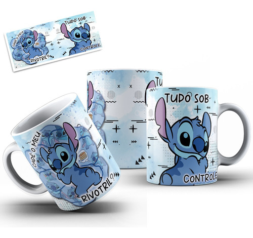 Caneca Personalizada Stitch Irônico + Cx Personalizada 