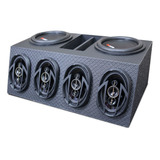 Caixa Som Trio Goiano 1020w Rms 2 Subwoofer 4 Quadriaxial 