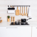 Cook Premium Kit 2 Aramado Para Parede De Cozinha Cor Preto