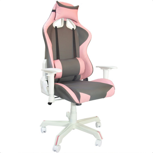 Silla Gamer Gaming Ergonomica Reclinable Rosa Audiotek