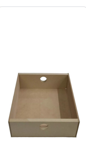 Cajón Caja  Bajo Mdf En Crudo 30x40x10.5 Cm Bandeja 