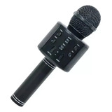 Microfone Sem Fio Bluetooth Karaokê Luz Led Festas Ws-858 