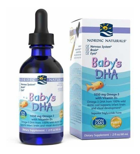 Nordic Naturals Babys Dha Com Vitamina D3 60 Ml