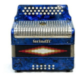 Farinelli Acordeon Sol Botones Azul Parrilla Metal 3012ap 