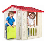 Casita Casa Feber Happy Con 2 Puertas Color Multicolor Floreado