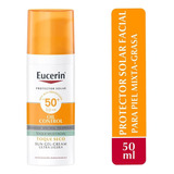 Protector Solar Facial Eucerin, Toque Seco, Control De Aceit