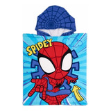 Poncho Infantil De Baño Piñata 50 X 120 Cm- Spidey Spiderman