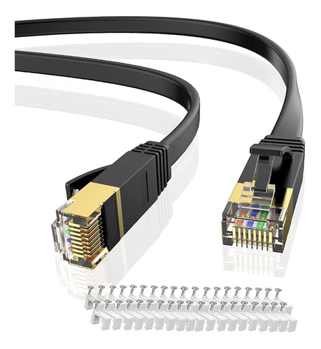 Cable Ethernet Cat 7 De 100 Pies, Blindado 10 Gbps 600 ...