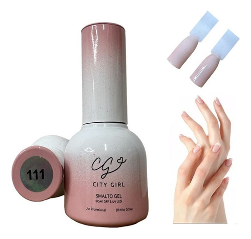 City Girl 10ml Soak-off Color #111 Gel Uv Led X1 Un.