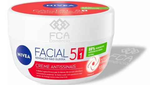 Nivea Creme Facial Antissinais - Sensação Não Oleosa -100g