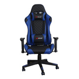 Cadeira Gamer Ergonômica Escritório X-ray - Barata Cor Preto/azul